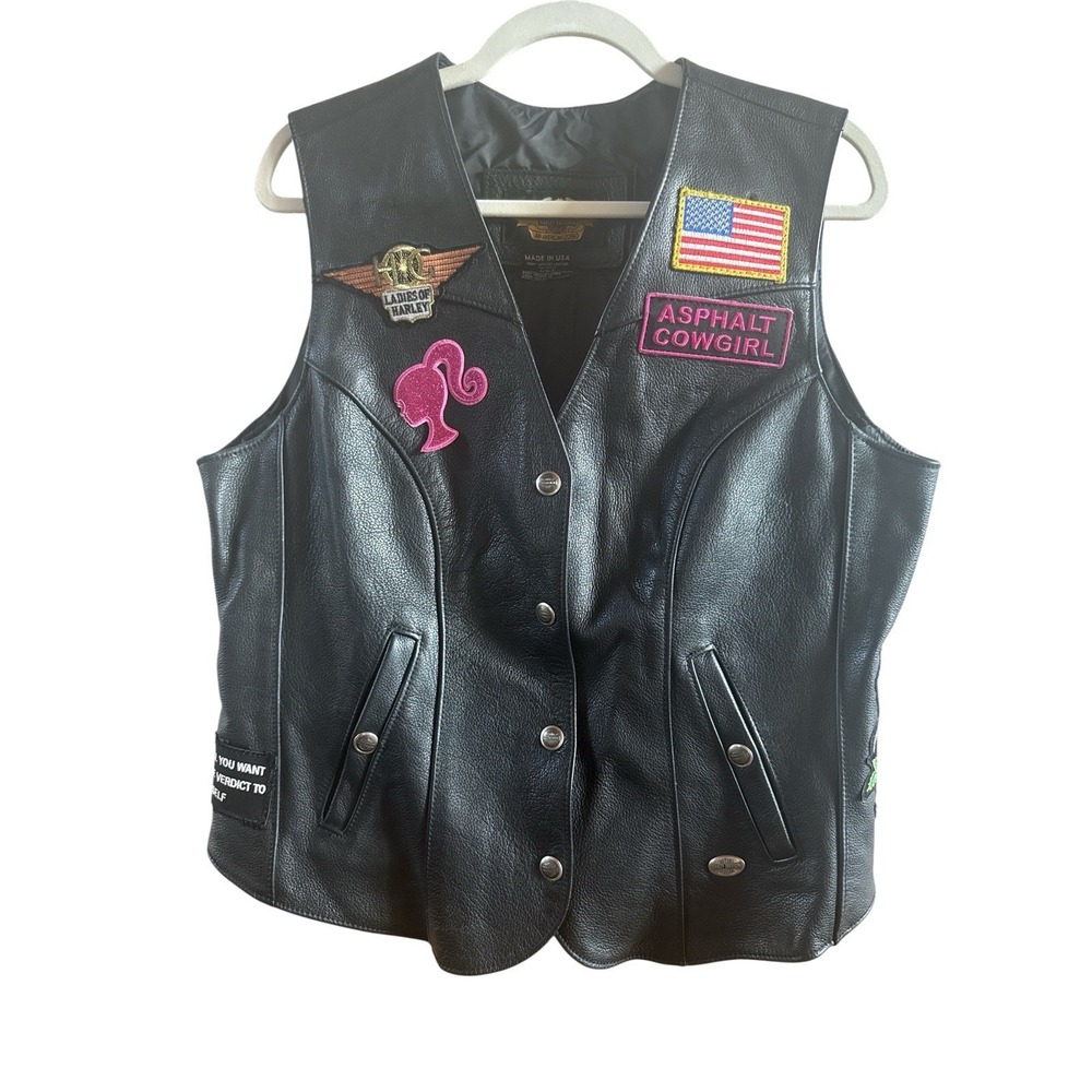 Harley Davidson Woman's Leather Vest Patches Tucson‎ Harley Owners Group